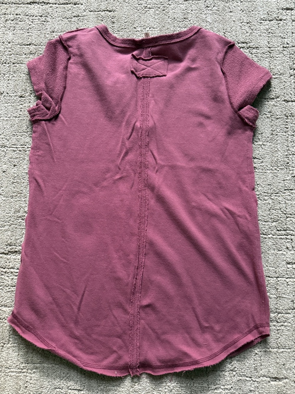 La Miel French terry mulberry top sz S - Picture 2 of 5